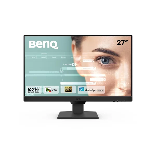 BenQ GW2790 27" 1920x1080p FHD IPS Monitor| 100Hz|99% sRGB|Eye-careU|Dual HDMI|Display Port|Bezel-Less|Eyesafe|VESA MediaSync|B.I.|Low Blue Light+| Speakers|VESA Wall mountable(Black)