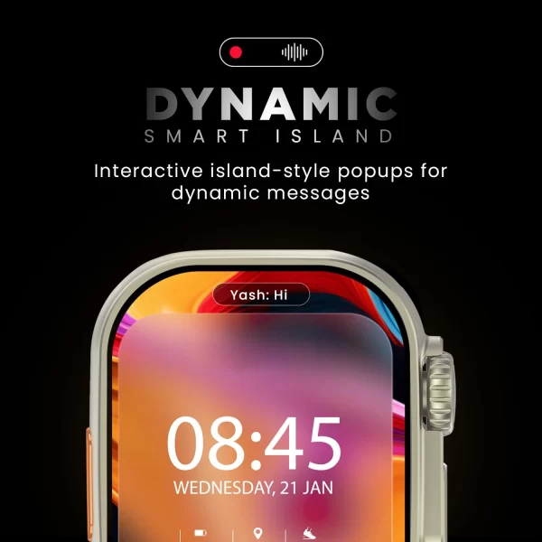 T10 ultra Full screen Smart Watch Series 8 For Men & Women calling 2.09 infinite display 2025 - Image 3