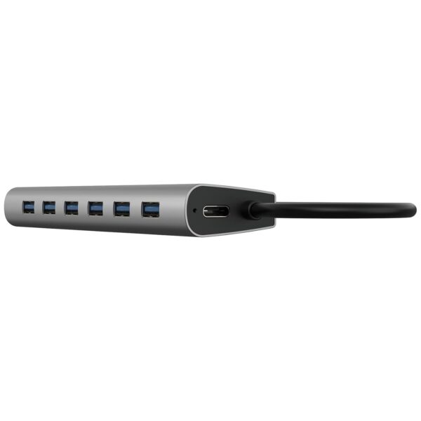 Verbatim 66973 Type C Hub 7 in 1 USB A 3.2 Gen 1 - Grey, 7 Port USB 3.2, 1 Port C-Type with USB to C Type Converter (OTG) ; High Speed Data Transfer for Laptop, MacBook, PC - Image 4