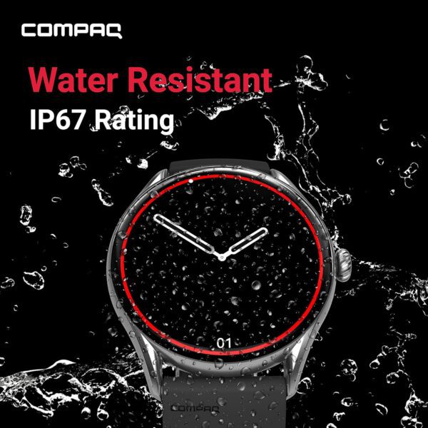 Compaq Xbreed Smartwatch  with HD Display BT Calling| Instant Messaging Notification| Blood Pressure Monitoring| Heart Rate Monitoring| Smartwatch (Gray) - Image 5